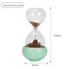 Magnetic Glass Hourglass Timer Ornament - High-End Mini Sand Flow Design