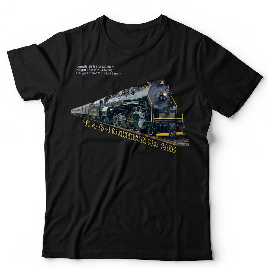 Train T-Shirt Northern No. 2102 Dampflokomotive Eisenbahnfan Unisex & Kinder