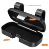 Comutator cu Presiune Cutie Ochelari Mașină Suport Ochelari Parasolar Interior Material Moale Rezistent la Zgârieturi Rezistent la Șocuri Cutie Depozitare Ochelari