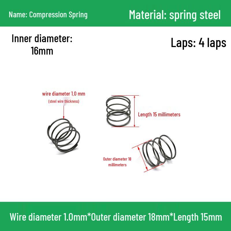 Heavy Duty Y-Type Compression Spring Shock Absorber, 1.0mm Wire Diameter, Outer Diameter 5-20mm.