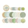 Light Retro Decorative Paper Disks Paper Disc For Journals Gift Packaging Creative Projects Soft Color Palette