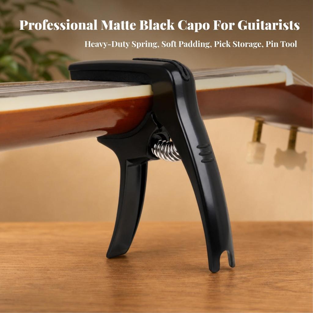 Guitar Clamp Silicone-Padded Accessory Universal for Acoustic Guitars
