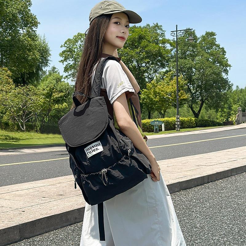 Backpack Women's Large Capacity New Casual Canvas Student School Bag Outdoor Mountaineering Bag Travel Backpack