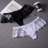 Gay Men Panties Sissy Lace Mini Skirt Thong Perspective Lingerie Crossdressers Underwear Bugle Pouch Underpant T-Back G-String