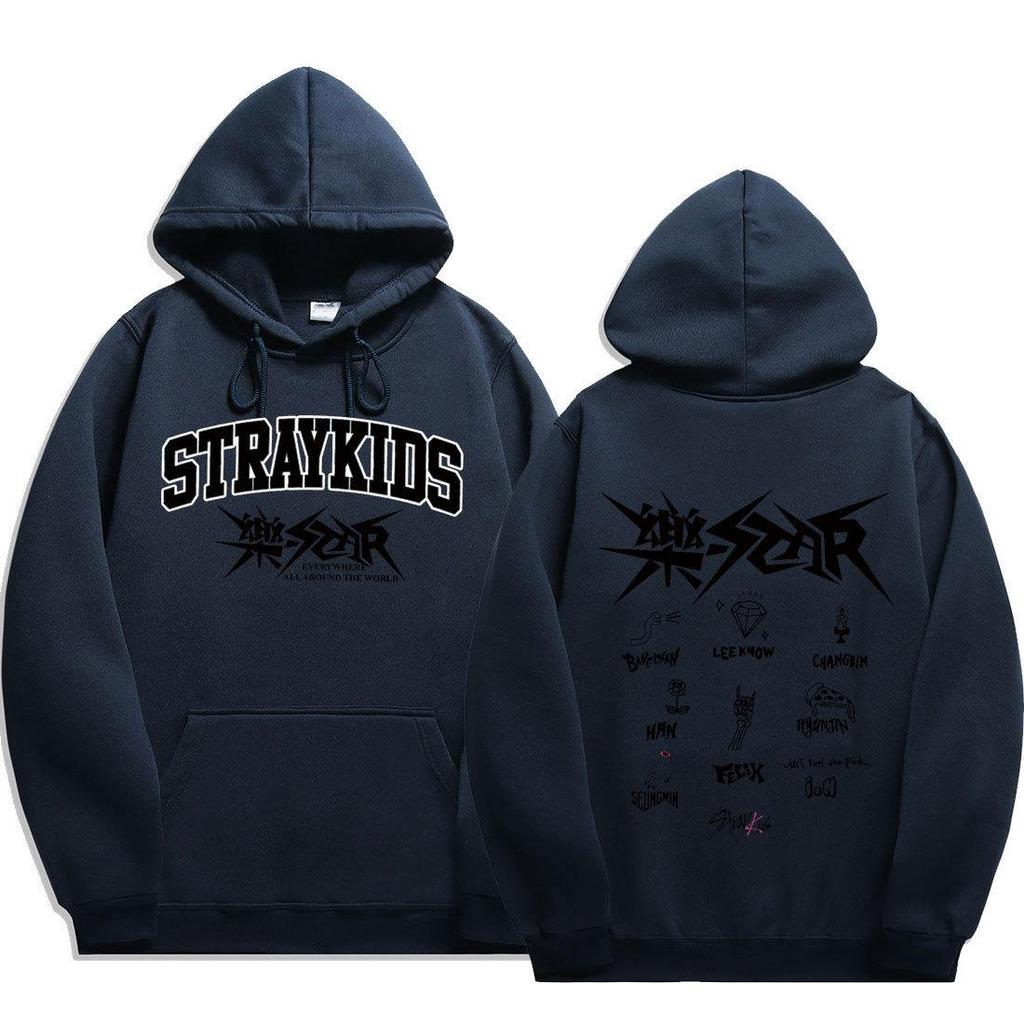 Stray Kids Hoodies Sweatshirts Women Men Cartoon Hoodie Sweatshirt Unisex Cute Printed Cheer Streetwear Coats Tops Pullovers