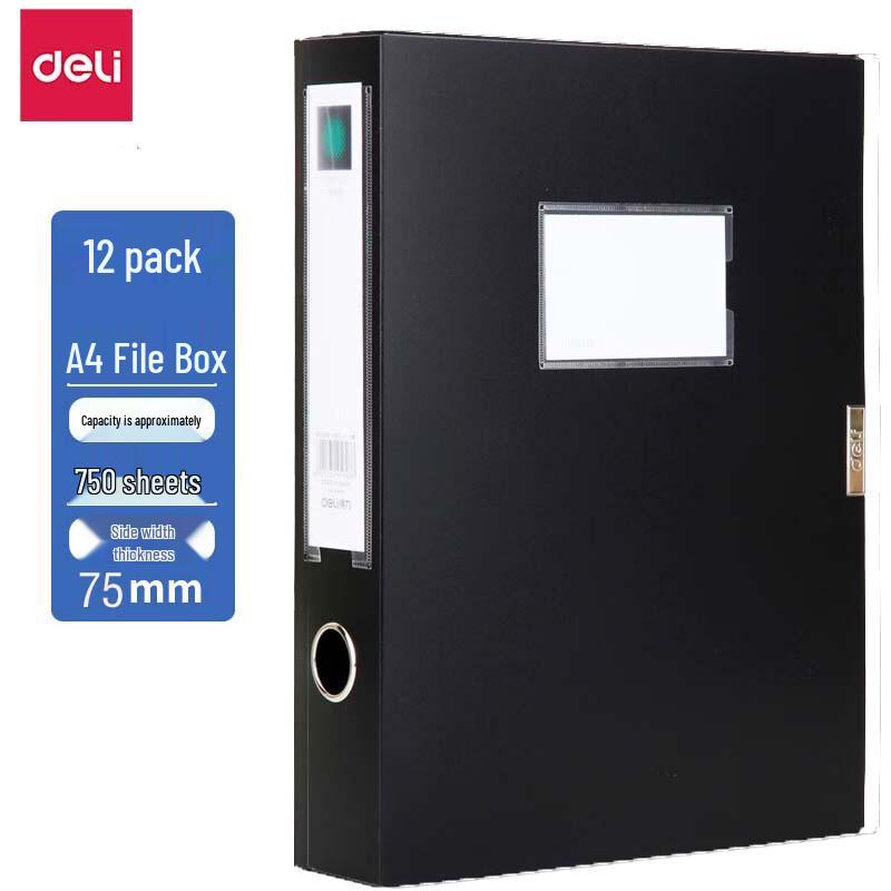 Deli 5604 A4 Velcro File Box