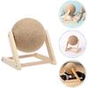 balacoo Cat Scratching Ball: Sisal Scratcher Toy, Interactive Grinding Claw Ball, Rotatable Exercise Wheel to Toy for Small Cats