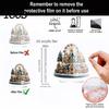 Christmas Atmosphere Table Ornament 2D Acrylic Ferris Wheel for Holiday Tree, Durable Transparent Craft Display Board, Decoration, Xmas Party Supplies