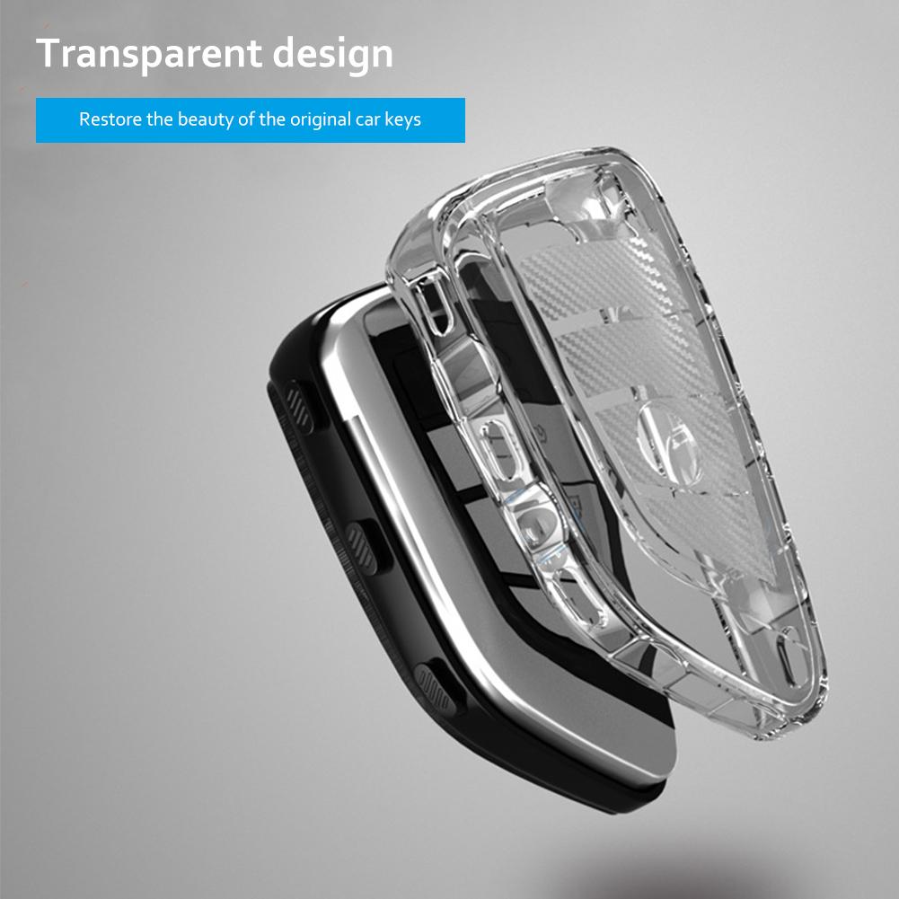 TPU Transparent Car Key Case Cover Holder Shell Fob Remote Key Protector Bag For BMW F20 G20 G30 X1 G05 X6 X7 Car Accessories