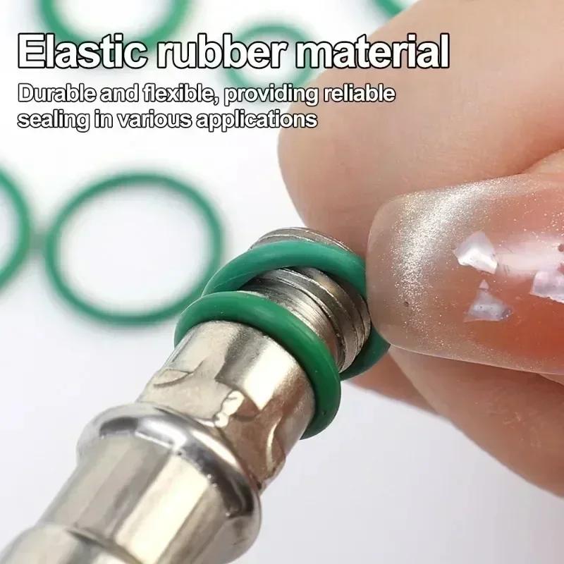 270pcs Green High-Quality Rubber O-Ring Kit - 18 Sizes Heavy-Duty Multi-Purpose Seals for Automotive, Plumbing, HVAC