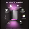 Applique murale philips hue white and color ambiance resonate - 8w - inox
