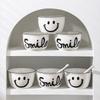 Smile Ceramic Bowl Rice Soup Salad Bowls White Plate Bowl Set Fruit Bowls Kitchen Household Supplies Nordic Korean Tableware