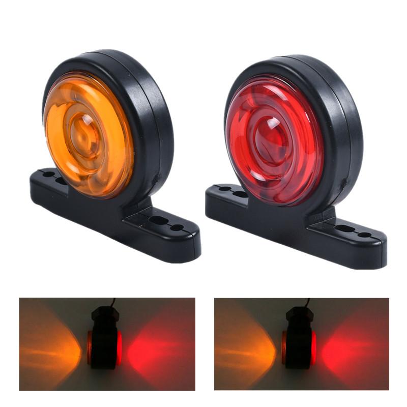 2 шт. Боковые резиновые светодиодные габаритные огни Прицеп Грузовик Грузовик Фургон Контур 12-24 В Боковой свет Грузовик Светодиодный указатель Сигнал Автомобильная лампа