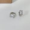 Orecchini a goccia in Argento Sterling S925 con Zircone Quadrato - Gioielli per Orecchie Trendy di Lusso Leggero 2026 per Donne