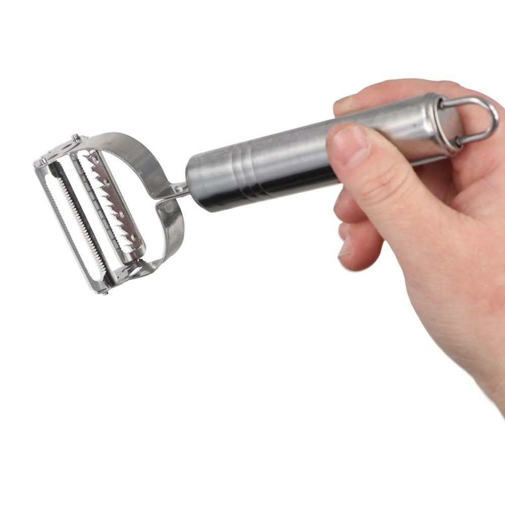 

Potato Kitchen Accessories Fruit Slicer Cooking Tools Vegetable Grater Stainless Steel Peeler серебряный