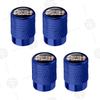 FPVXC1 4pcs Plaid Logo Car Wheel Tire Valve Caps Air Stem Aluminum Accessories For Tesla Model S X 3 Y Cybertruck Roadster