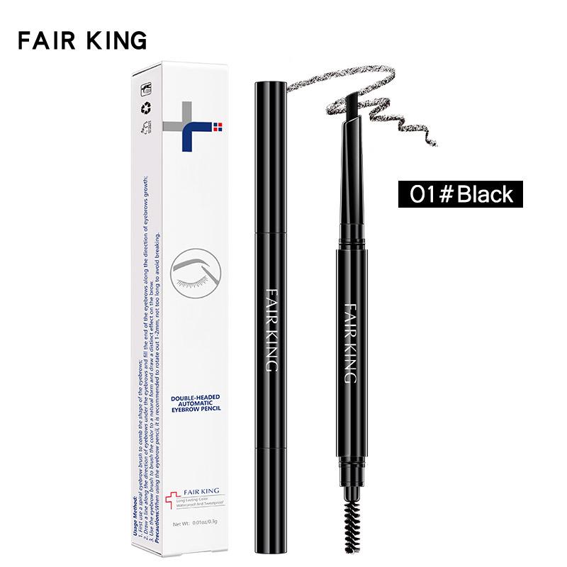 

FAIRKING Double-Headed Eyebrow Pencil Natural Long Lasting Waterproof Makeup Pencil 1pcs чёрный