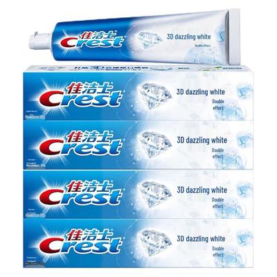 Crest 3D White Dual Effect Toothpaste (4-pack)