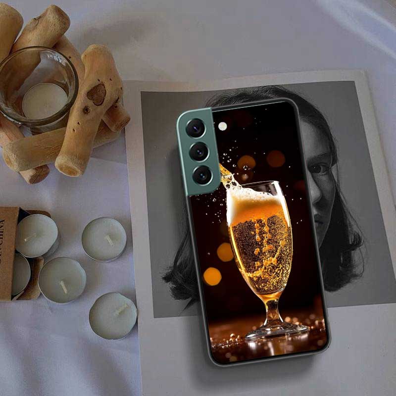 A Fresh Cold Beer Phone Case For Samsung Galaxy S22 S25 Ultra S21 S10 Plus S26 Edge S20 S23 S24 FE Cover Silicone Soft TPU C
