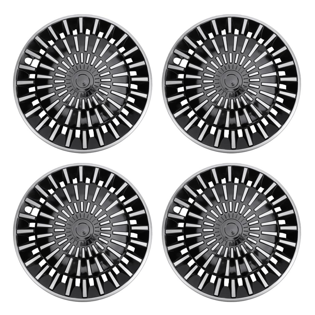 4PCS R15 Hub Caps 15 Inch Thick ABS Stylish Wheel Rim Cover Hubcap for Fiat 500 Seat Ibiza and Most Cars Truck SUV