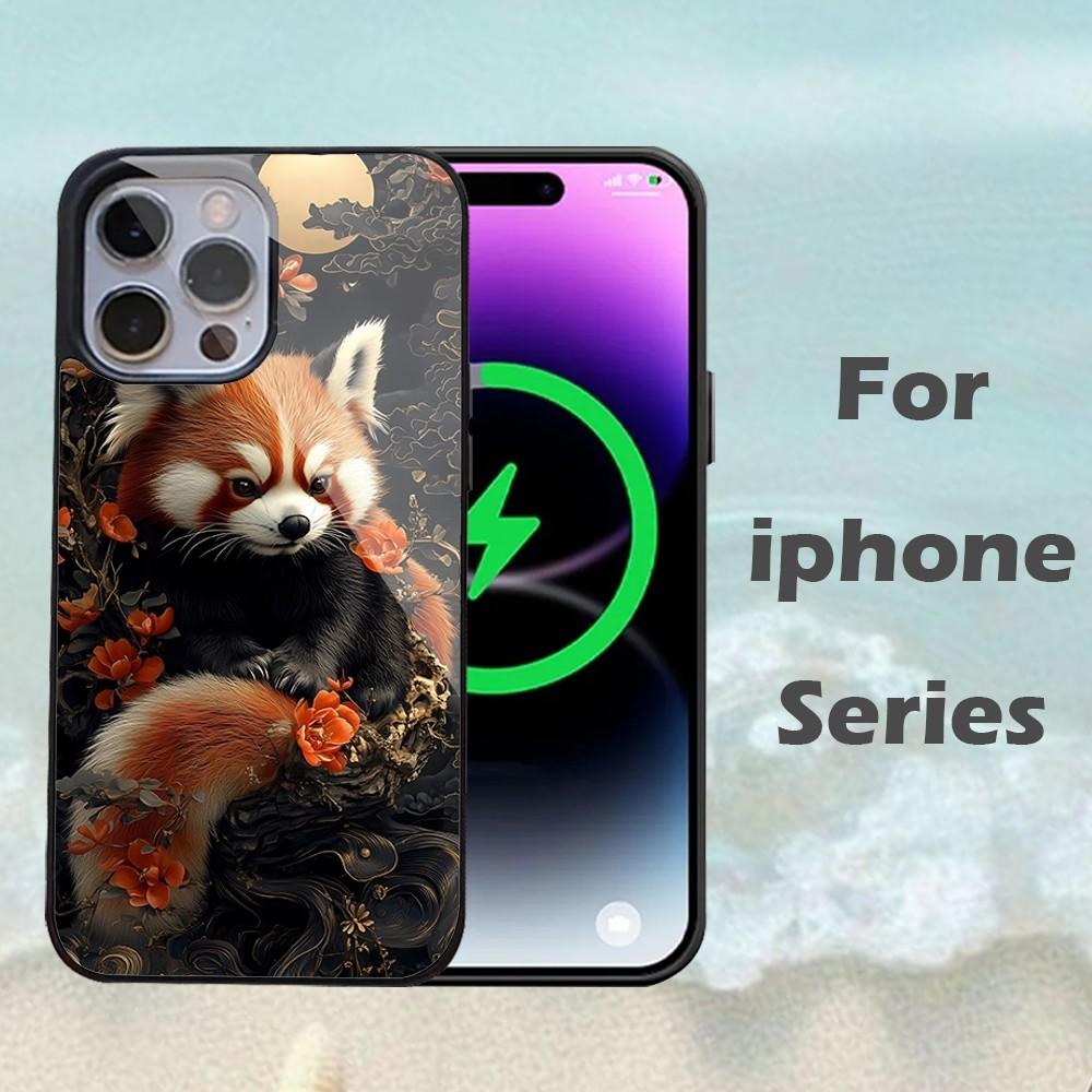 Red Panda Phone Case For IPhone 16 15 14 13 Pro Max 11 12 Mini Alex Mirror For Magsafe Wireless Charging Cover