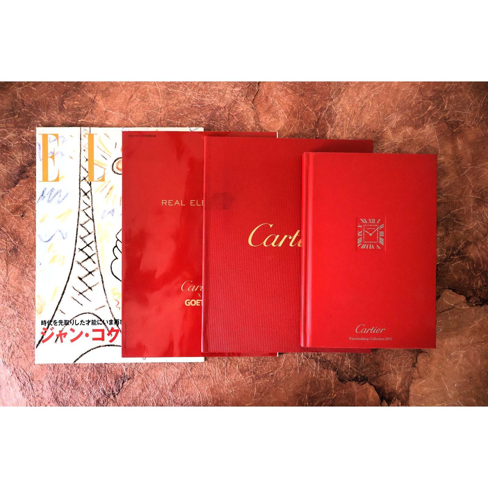 Использованный Cartier Cartier Коллекция Книга Бренда Книга Интерьер Набор из 4 Жан Кокто EL ГЁТЕ Часовое дело