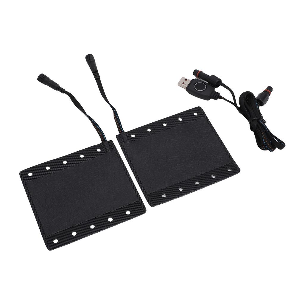 USB Heated Motorcycle Grips Cover Fast Heating Handlebar Universal ATV Hand Warmers 3 Heat Settings IP67 Water Proof