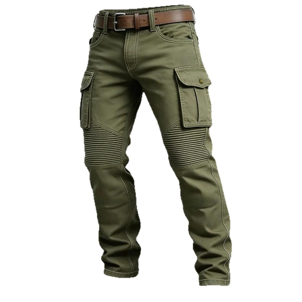 New Style Spring-autumn Men's Tactical Outdoor Pants - Men's Casual Plaid Striped Multi-pocket Work Pants
