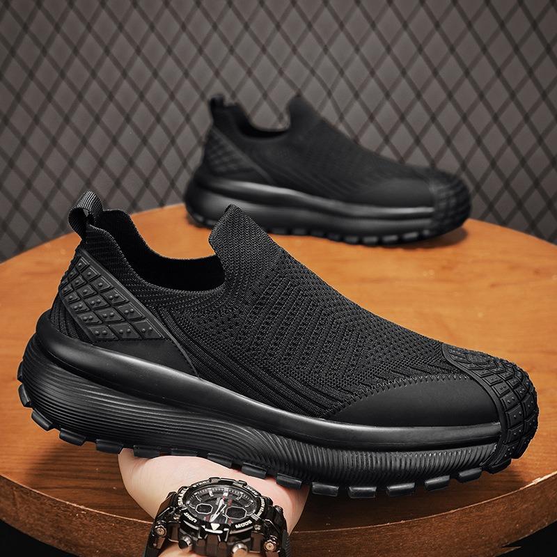 Spring and Summer New Fly-woven Breathable One-pedal Simple Sports and Leisure Mesh Shoes Men's Versatile Foot-set Trendy Men's Shoes