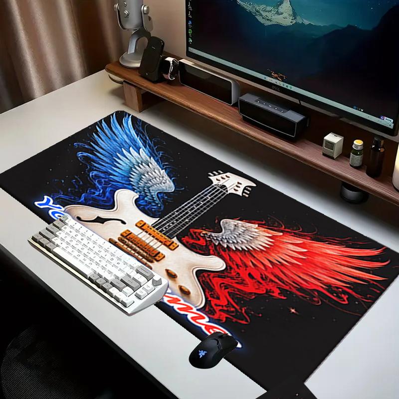 1PC Custom Name Guitar Artwork Mouse pad, keyboard and mouse desk pad, for computer notebook Birthday Gift For Any Room Or Office