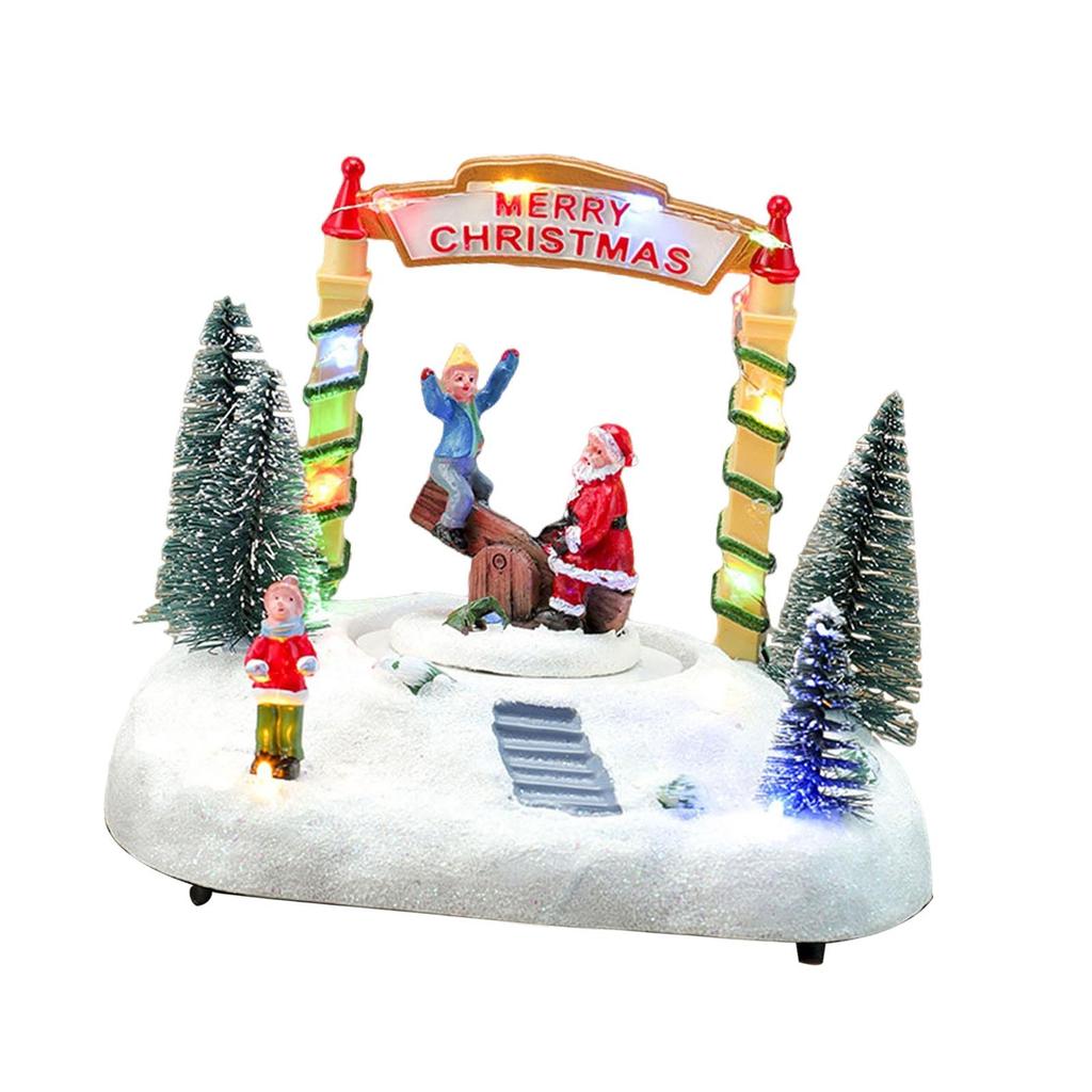 Christmas Snow Scene Music Box Music Movement for Girls Children Family