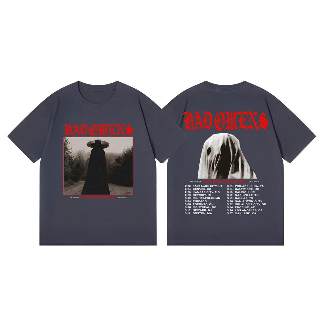 Punk Rock Band Bad OUnisexs Do You Feel Love Tour 2026 Tshirt Fashion Vintage Y2K Short Sleeve Tshirts Unisex Women Casual Loose Top