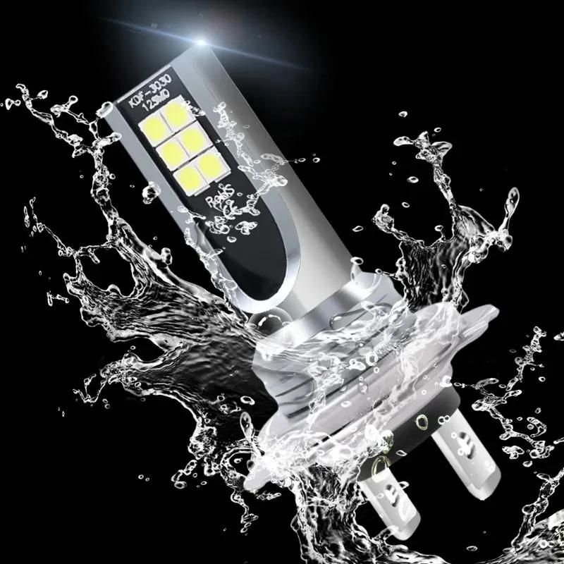 Universal H7/H4 LED Headlight Bulb Beam Kit 24W High Power COB Car Lights Headlamp 6500K Auto Headlight Bulbs Car Fog Light