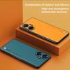 For Realme C53 C55 C61 C63 Luxury PU Leather Case For Realme C63 Soft Bumper Cover Matte Silicone Phone Case For Realme C55 Case
