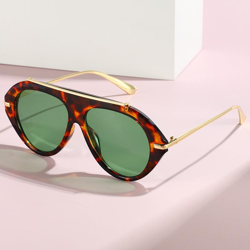 Fashion sunglasses women's high-end UV-proof toad glasses European and American new large-frame personalized sunglasses street shooting