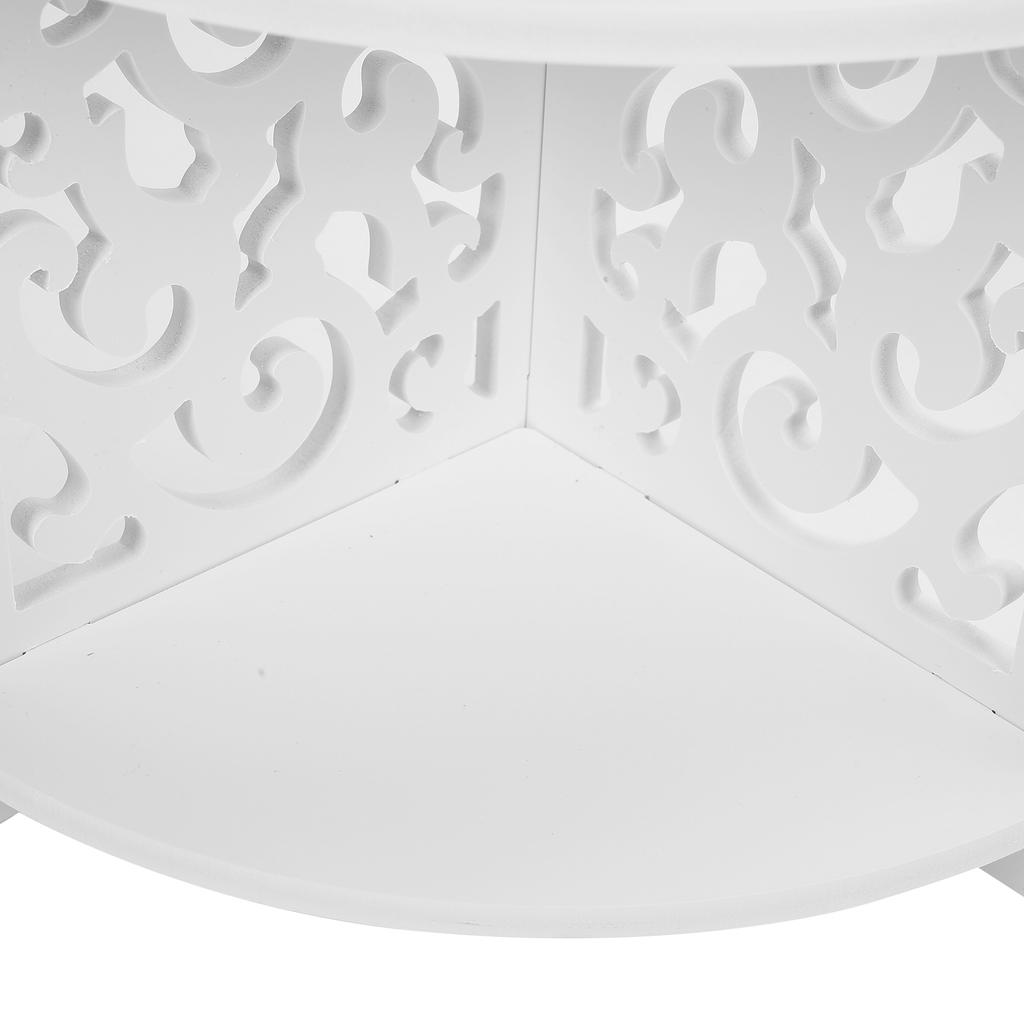 4Tier Wall Mounted Corner Shelf Shelves Display Carved Dampproof Unit Bathroom