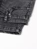 Street Style Denim Skort 2026: Irregular Waist, High-Waisted Wash, Faux Two-Piece Shorts