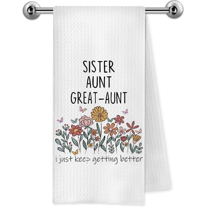 Bisnonna Great Grandma Gifts Kitchen Towels, Pregnancy Baby Announcement for Nonna Grandma, Gifts for Great Grandmother Decorative Dish Tea Hand