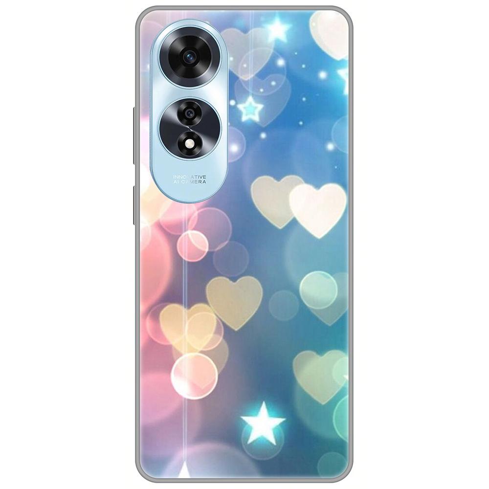 

для Oppo A60 черный чехол симпатичный мягкий силиконовый задний чехол на OppoA60 ударопрочный ультратонкий бампер 6.67 дюймов CPH2631