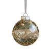 Christmas Ball Ornament Faux Pearl Glittery Tree Decoration Festive Hanging Baubles with Rope Party Decor