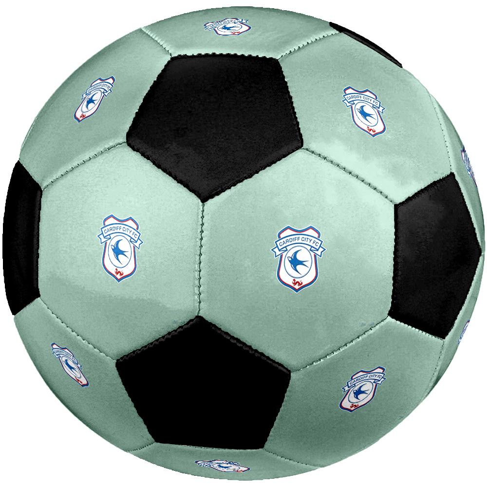 Cardiff City F.C Pallone da Calcio Colorato Per Tutte le Età Cucito a Macchina PVC Pronto per la Competizione Durevole Ad Alto Rimbalzo.TAGLIA5