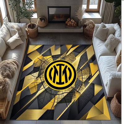 Borussia Dortmund Printed Flannel Area Rug Non Slip Soft Polyester Floor Carpet Indoor Decor Mat for Bedroom Living Room Sofa