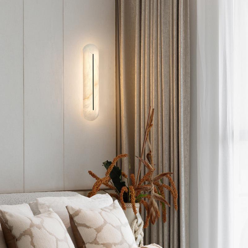 Marble Luxury Staircase Light - Spanish & Italian High-End Bedroom, Balcony, Hallway, Entrance, & Bedside Wall Lamp