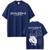 Anime Death Note Tshirt Yagami Light Graphic T Shirts Men Women Cartoon Manga Oversized Tshirts Mens 90s Vintage Streetwear