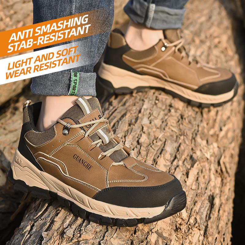 Safety Work Shoes Steel Head Anti-smash Construction Comfortable Shoes Indestructible Non-slip Sneakers Breathable Footwear