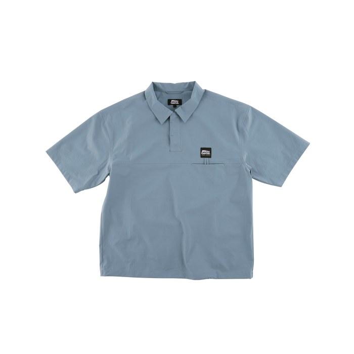 [Abu Garcia] Polo Shirt Water-Resistant Fishing Polo Blue Gray