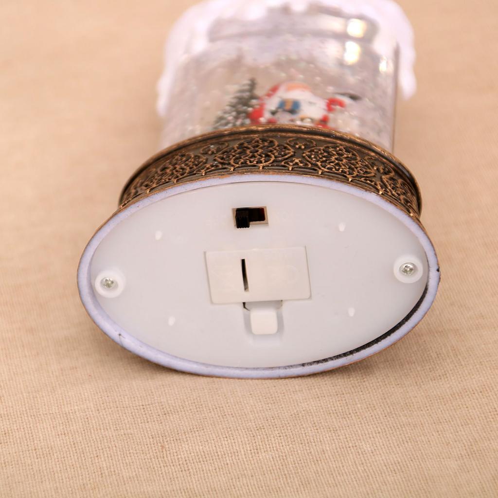 New Christmas Water-Filled Glowing Candle Night Light Ornaments 95ml