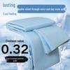 Nylon Cooling Silk Summer Quilt - Ice Cream Black Tech, Machine Washable for Air Conditioning and Dorms