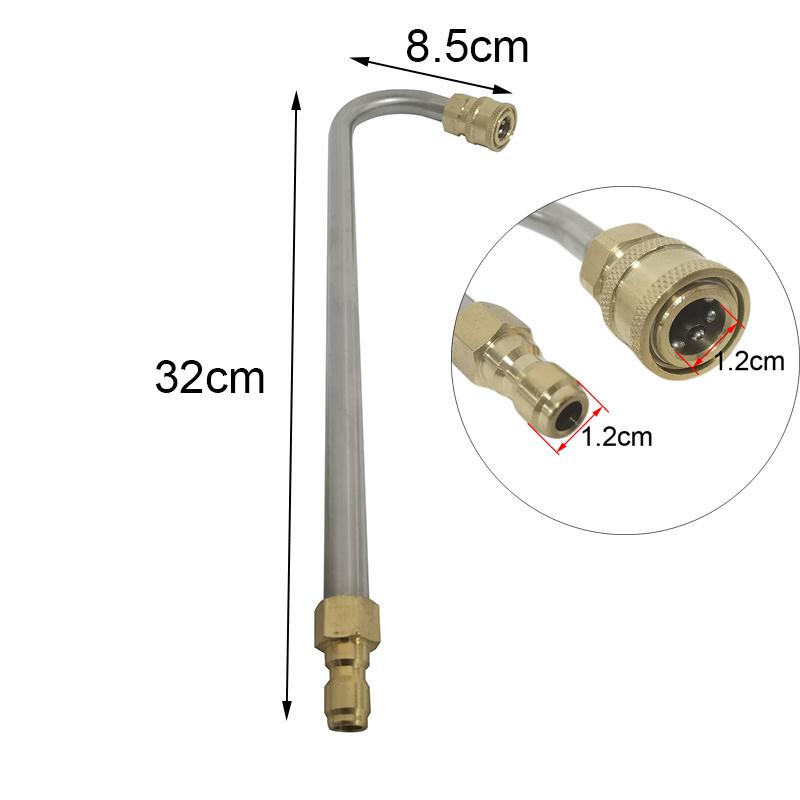 High Pressure Water Gun Car Wash Extension Rod Pressure Power Washer Gutter Cleaner Attachment Lance/Wand 1/4" Quick Connect Rod