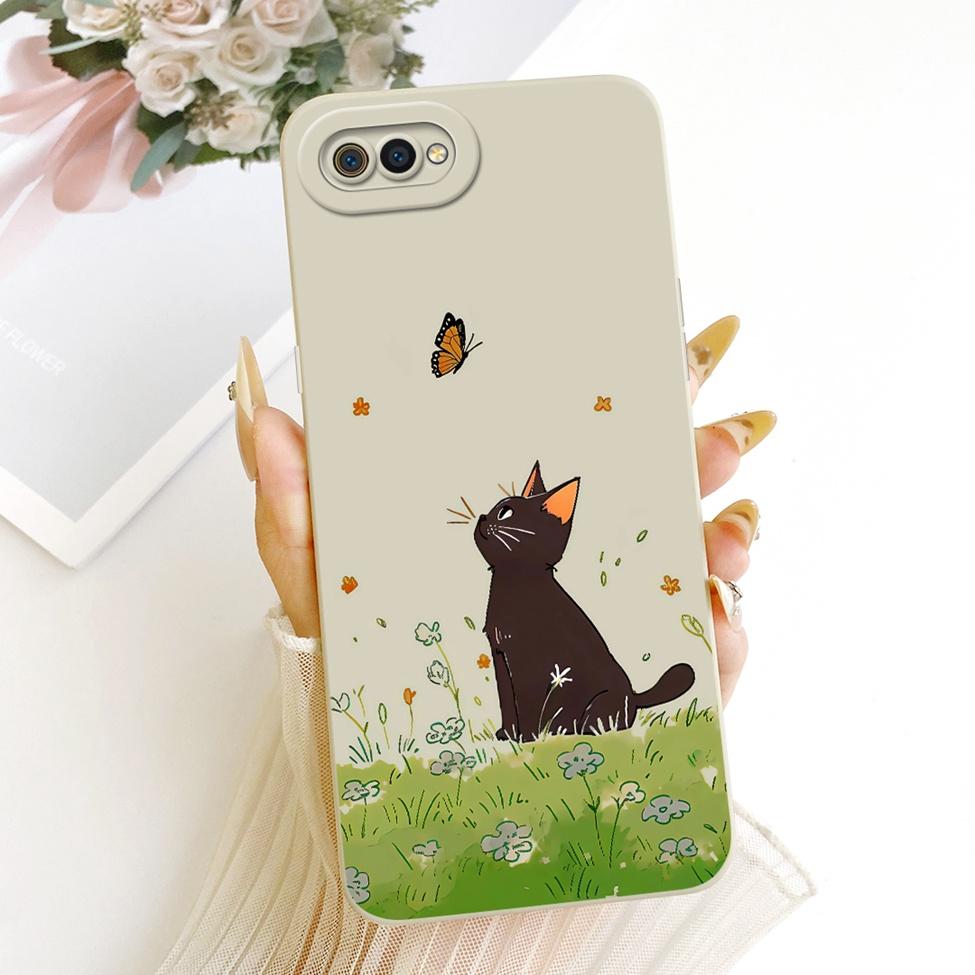 For Realme C2 Case Cover Silicone Luxury Fashion Cool Kawaii Cute Painted Phone Casing RMX1941 RMX1945 RMX1943